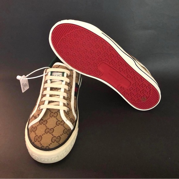 GUCCI Women’s GG Gucci Tennis 1977 Sneakers - Picture 3 of 4